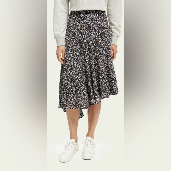 NWT Scotch and Soda Asymmetric Tiered Skirt - Picture 1 of 3